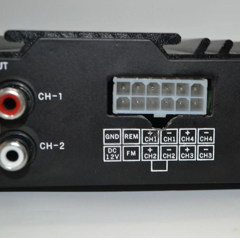 Усилитель звука автомобильный UKC X-8000USB 4835 4-канальный (015949) - фото 6