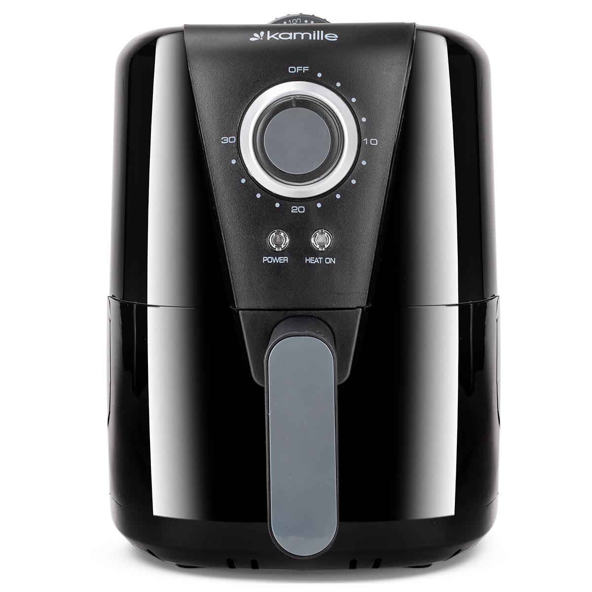 Фритюрница электрическая Kamille KM 6814 со съемной чашей на 1,5 л 1000W Черный (106-84-6814)