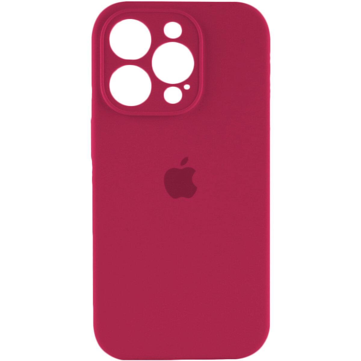Противоударный чехол для Apple iPhone 14 Pro Silicone Full Case AA Camera Protect / Maroon