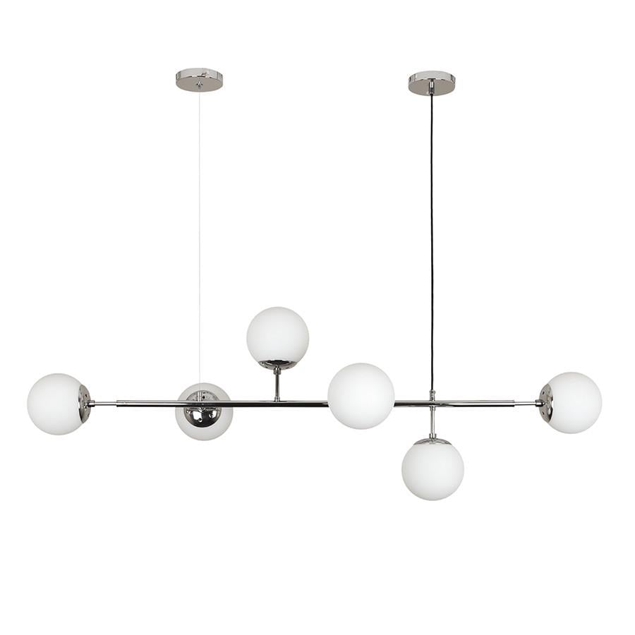 Люстра 7529802-6 cr/Wh Хром/Білий (lvs4543)