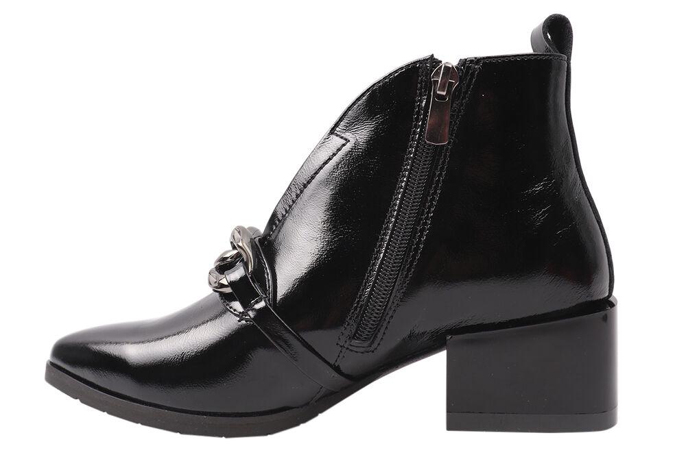 Ботильйони жіночі Marko Rossi зі шкіри на підборах р. 38 Чорний (121-21DH) - фото 2 Ботильйони жіночі Marko Rossi зі шкіри на підборах р. 38 Чорний (121-21DH) - фото 2