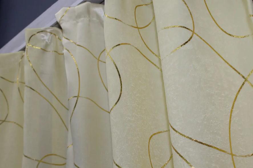 Комплект штор софт 1,3х1,7 м 2 шт. Молочний (564ш) - фото 5 Комплект штор софт 1,3х1,7 м 2 шт. Молочний (564ш) - фото 5