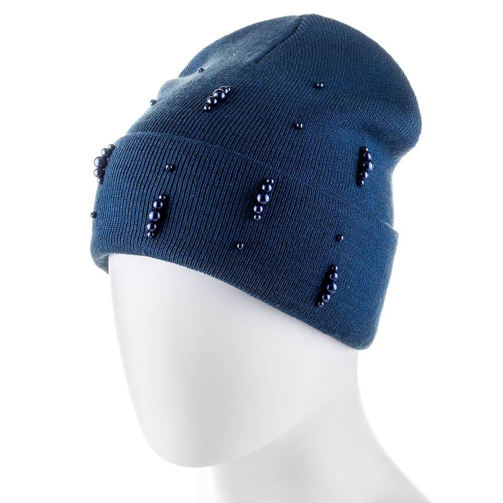 Шапка женская с люрексом Zolly ZH139 универсальная Синий (1663147262)