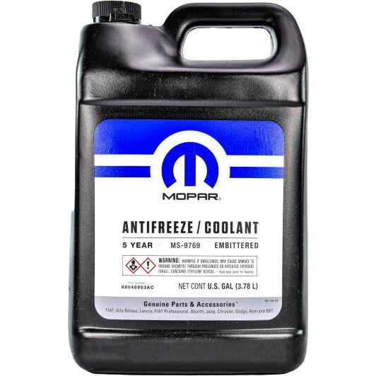 Антифриз Mopar Antifreeze Coolant 5year 3,78 л (68048 953AA) (68048953АС)