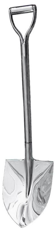 Лопата штикова MasterTool з нержавіючої сталі з ручкою 242х290 мм (14-6274)