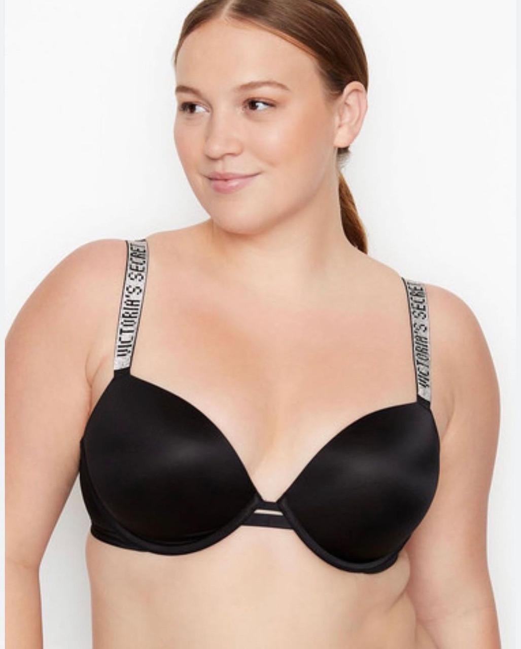 Комплект женского нижнего белья Victoria's Secret со стразами 80B/M Черный (8030)