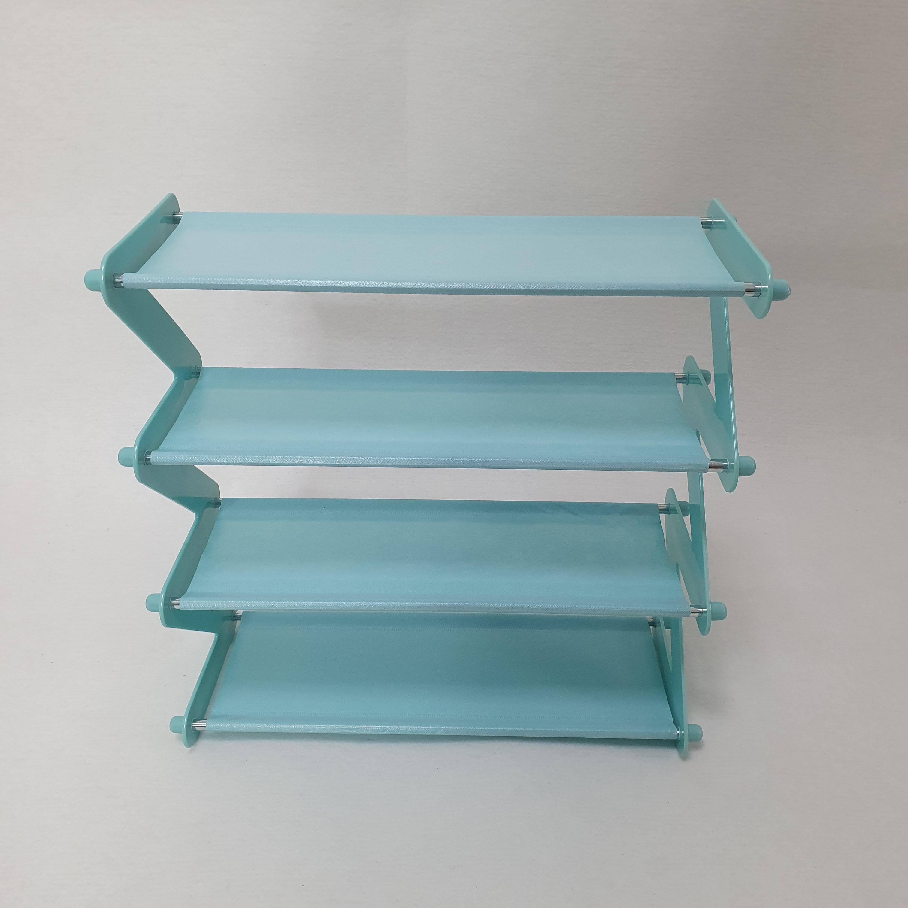 Стійка-органайзер для взуття Shape Shoe Rack на 4 полиці Блакитний (TV11-16-Blue) - фото 8