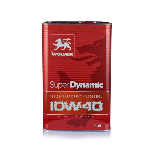 Моторное масло WOLVER SUPER DYNAMIC SAE 10W-40 4 л (06577)