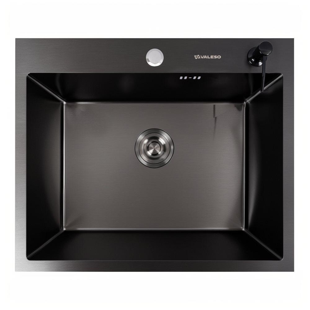 Мойка кухонная Valeso Handmade ECN PVD 2,0/0,5 мм 60x50 см Черный (SP000044310)