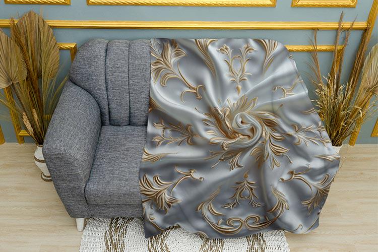 Плед Gold patterns плюш одношаровий 135х150 см (114254)