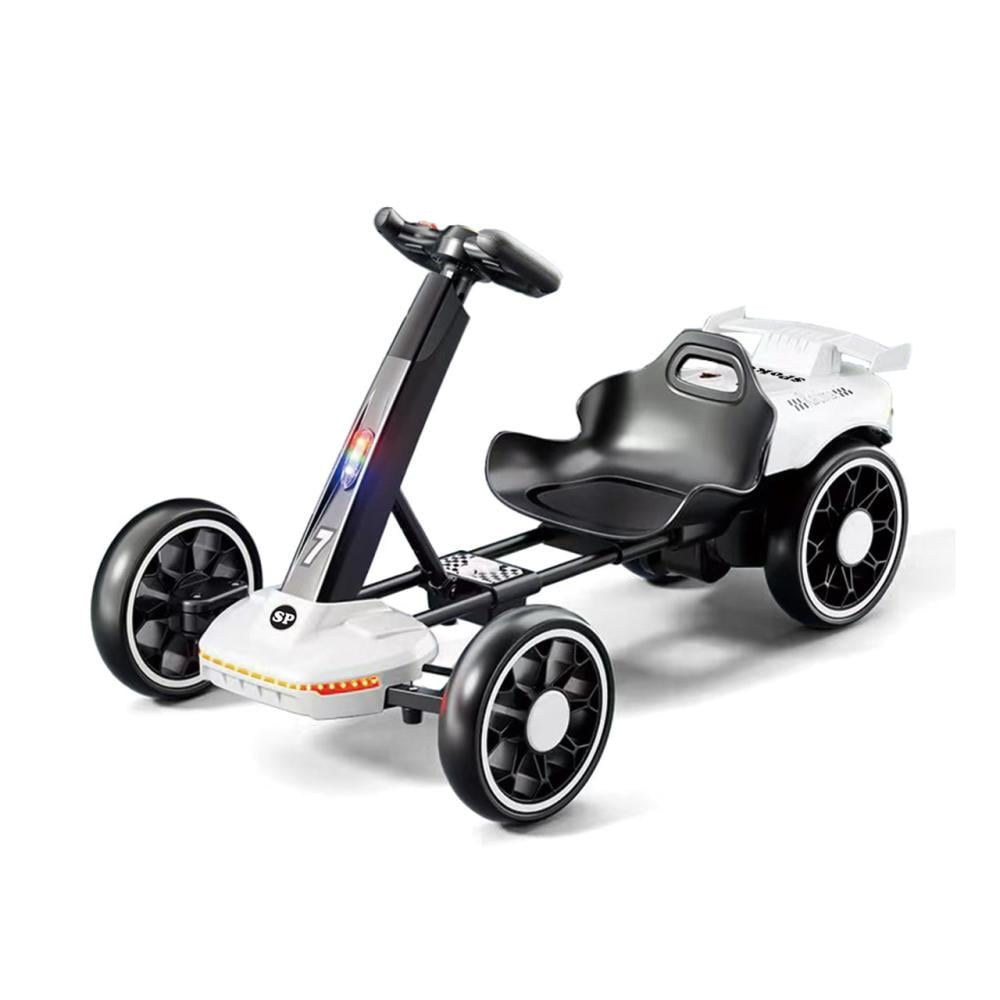 Детский электрокарт SPOKO SP-V18 6V7 на четыре колеса с пультом управления Белый (31801087)