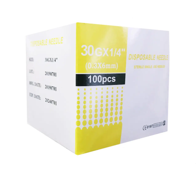 Голка для мезотерапії Disposable needle Japan steel G30 0,3x6 мм (AN001376)