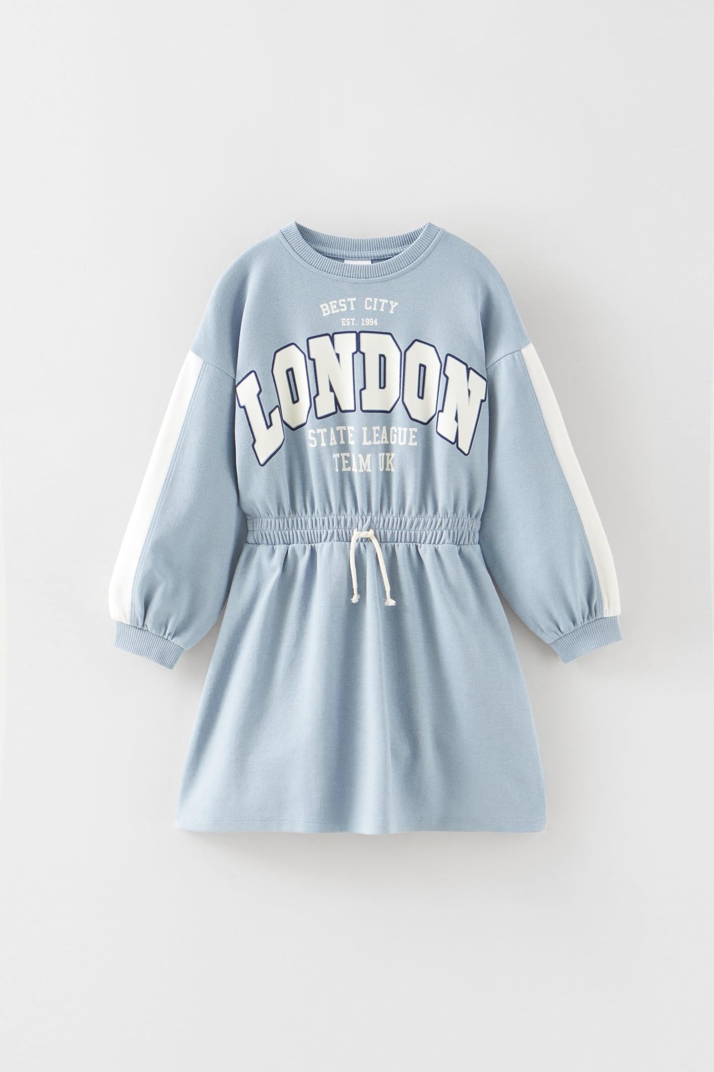 Платье для девочки Zara с длинным рукавом 116 см Blue (1165602406)