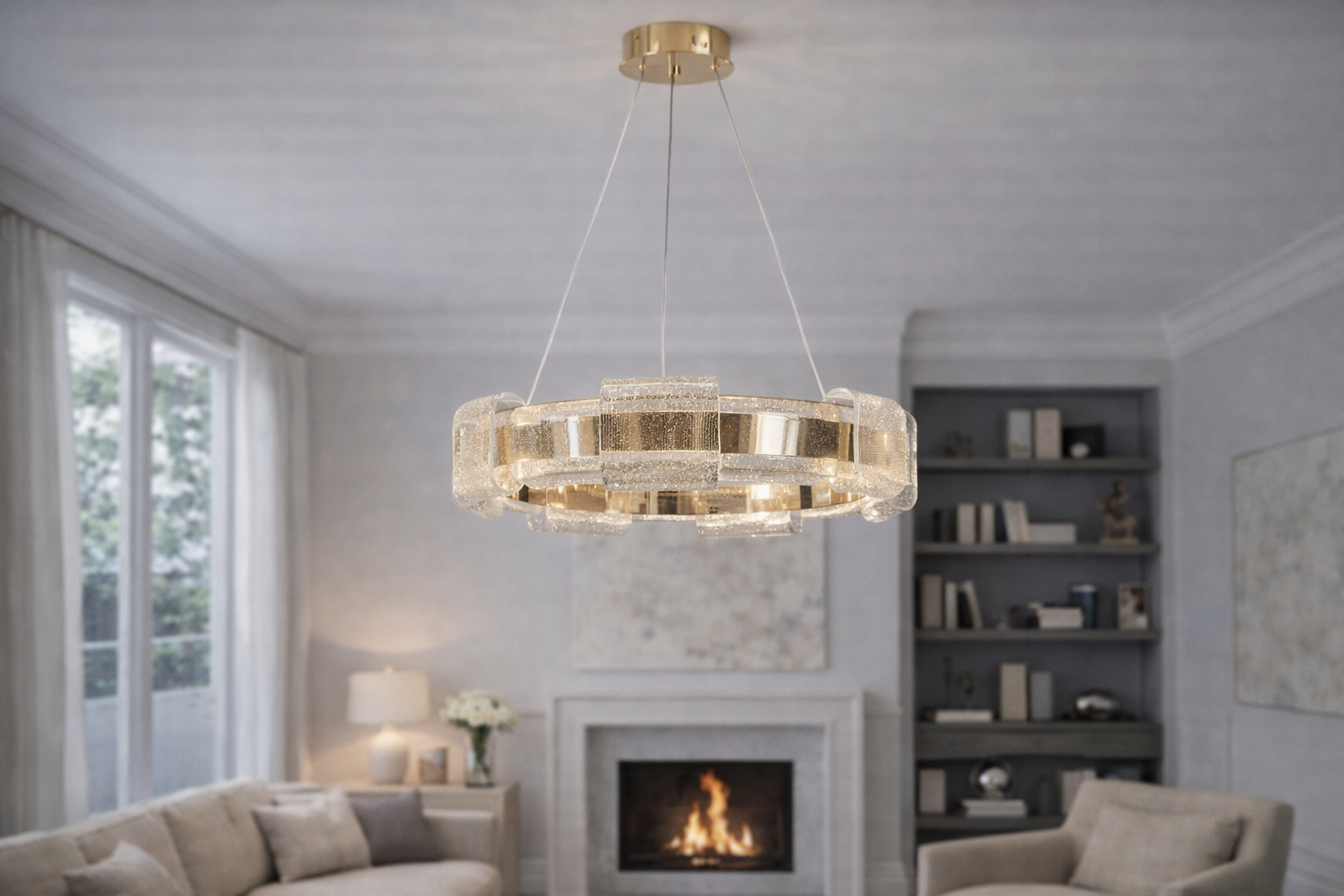 Люстра Lumière Charm LED 1 режим 46W нейтральне світло (20104/600GD)