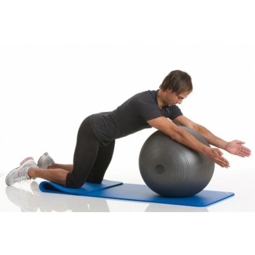 М'яч для фітнесу LiveUp Gym Ball сірий - 75 см. - фото 2