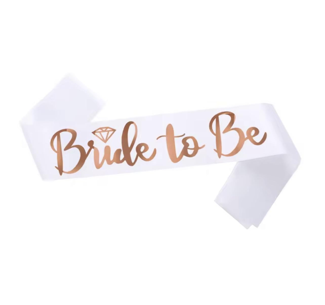 Лента BRIDE TO BE Белый для девичника (29012442)
