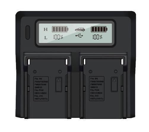 Зарядное устройство для аккумулятора F770/F750 (chargenpf970)