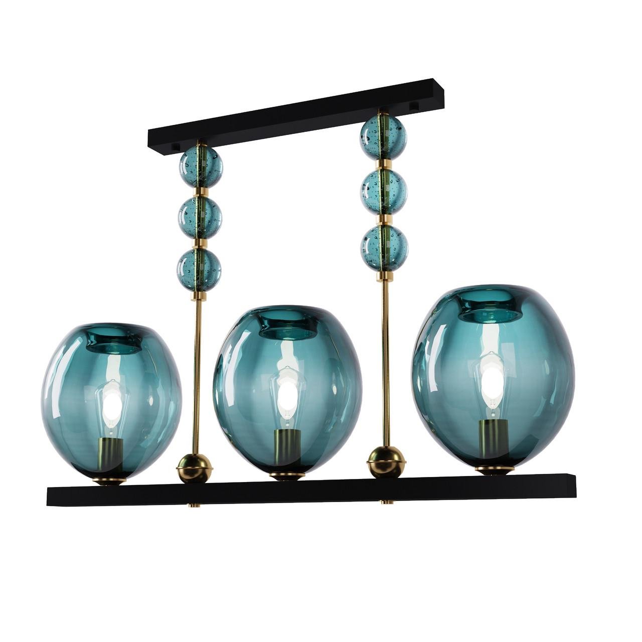 Люстра Pikart Lights Geometric Colorglass 1 12101 Голубой (1692307653)