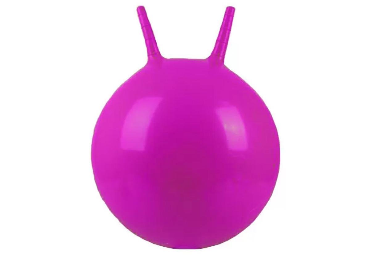 Мяч для фитнеса детский EasyFit с рожками 45 см Розовый (EF-0380-P)