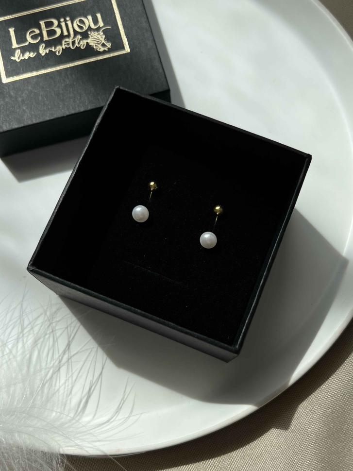 Сережки з перлиною (5145)