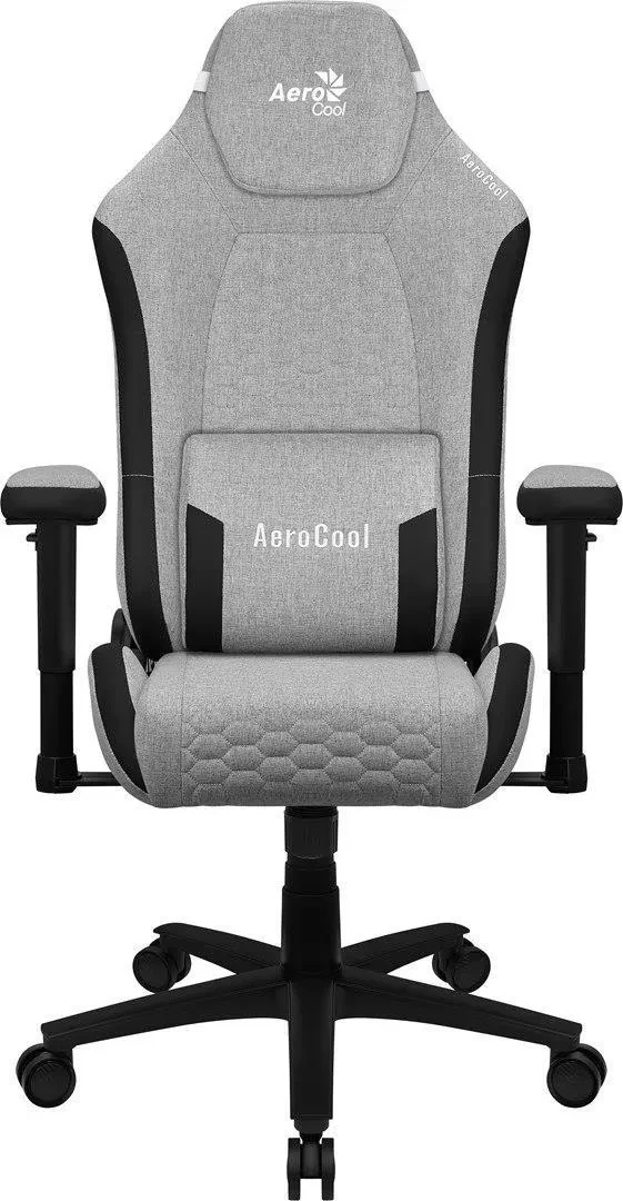 Комп'ютерне крісло геймерське AeroCool CROWN AeroWave Gray (CROWNASHGR) - фото 7