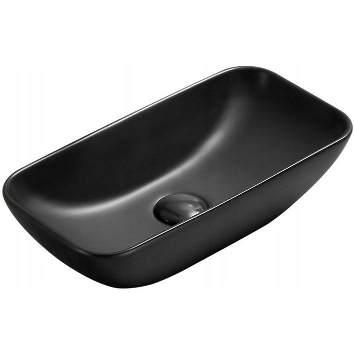 Умывальник накладной Mexen KLARA BLACK MATT MEX-21564685 460x230x120 мм Черный (162804)