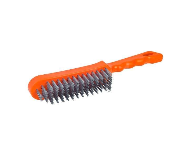 Щетка ручная Miol 5 рядов 165 мм проволочная для металла (22778)