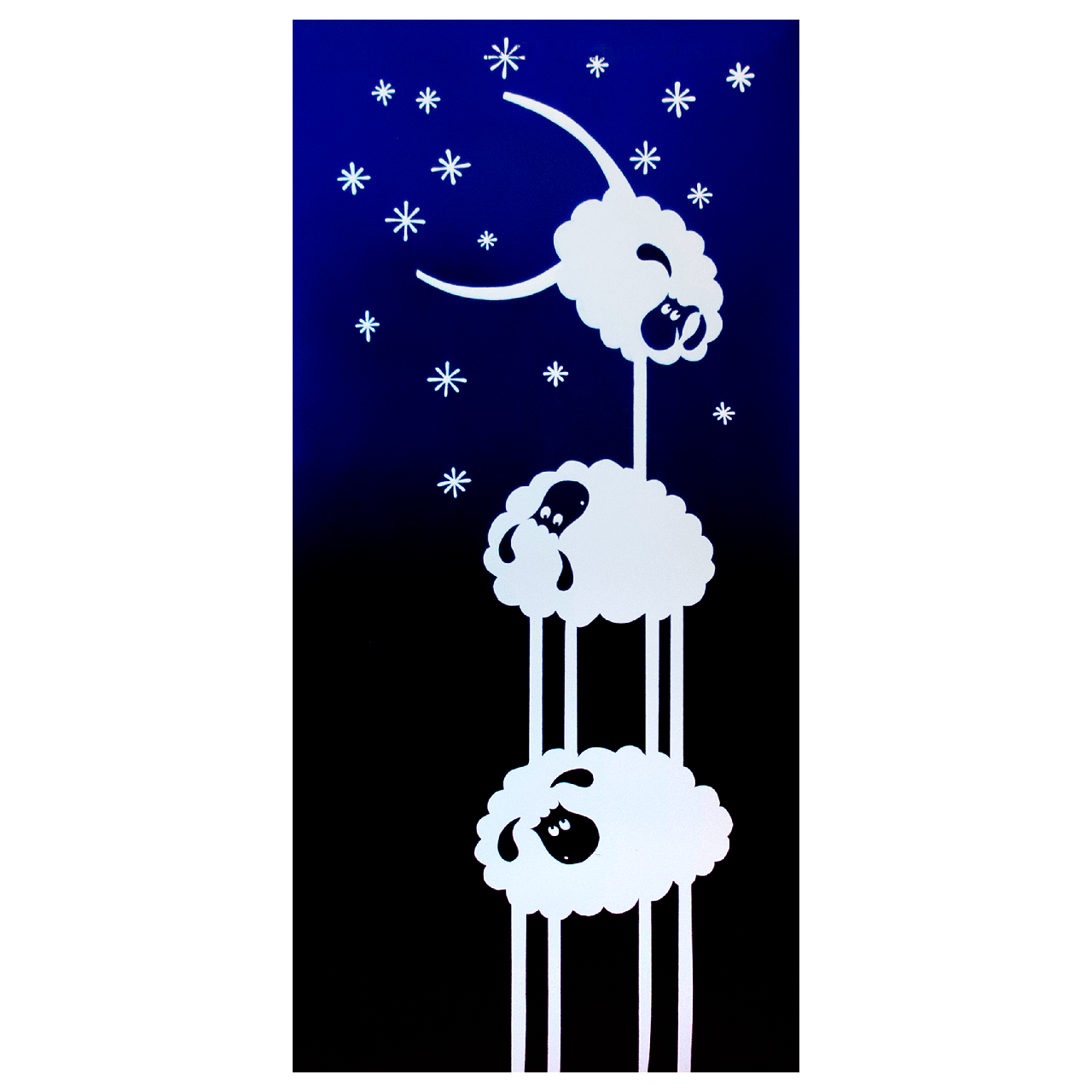 Металлокерамический обогреватель дизайнерский Uden-S-700 Овцы-акробаты со шнуром до 14 м2 978х475 мм (25748053)