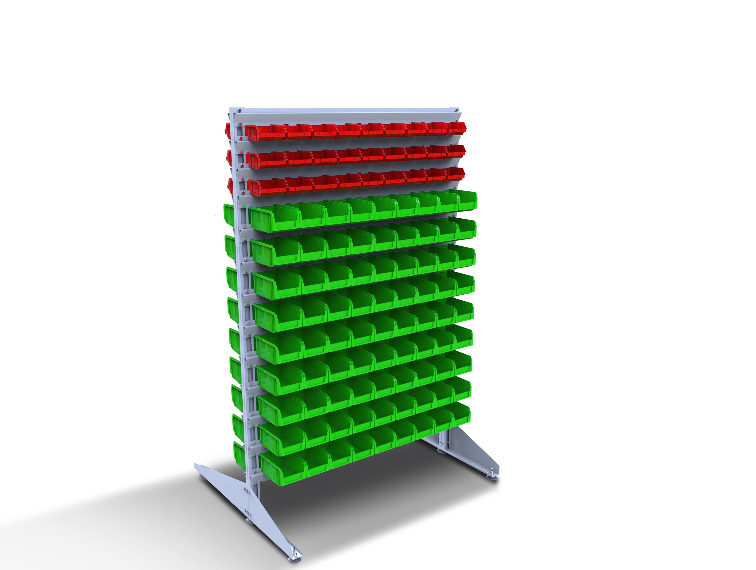 Стелаж для метизів двосторонній DS-15/3 700x1500x1000 мм (120013)