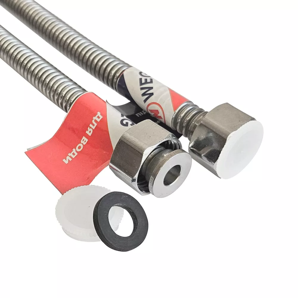 Набір шлангів для підведення води WEG М10 1/2" 1 м 2 шт. (1046337) - фото 3