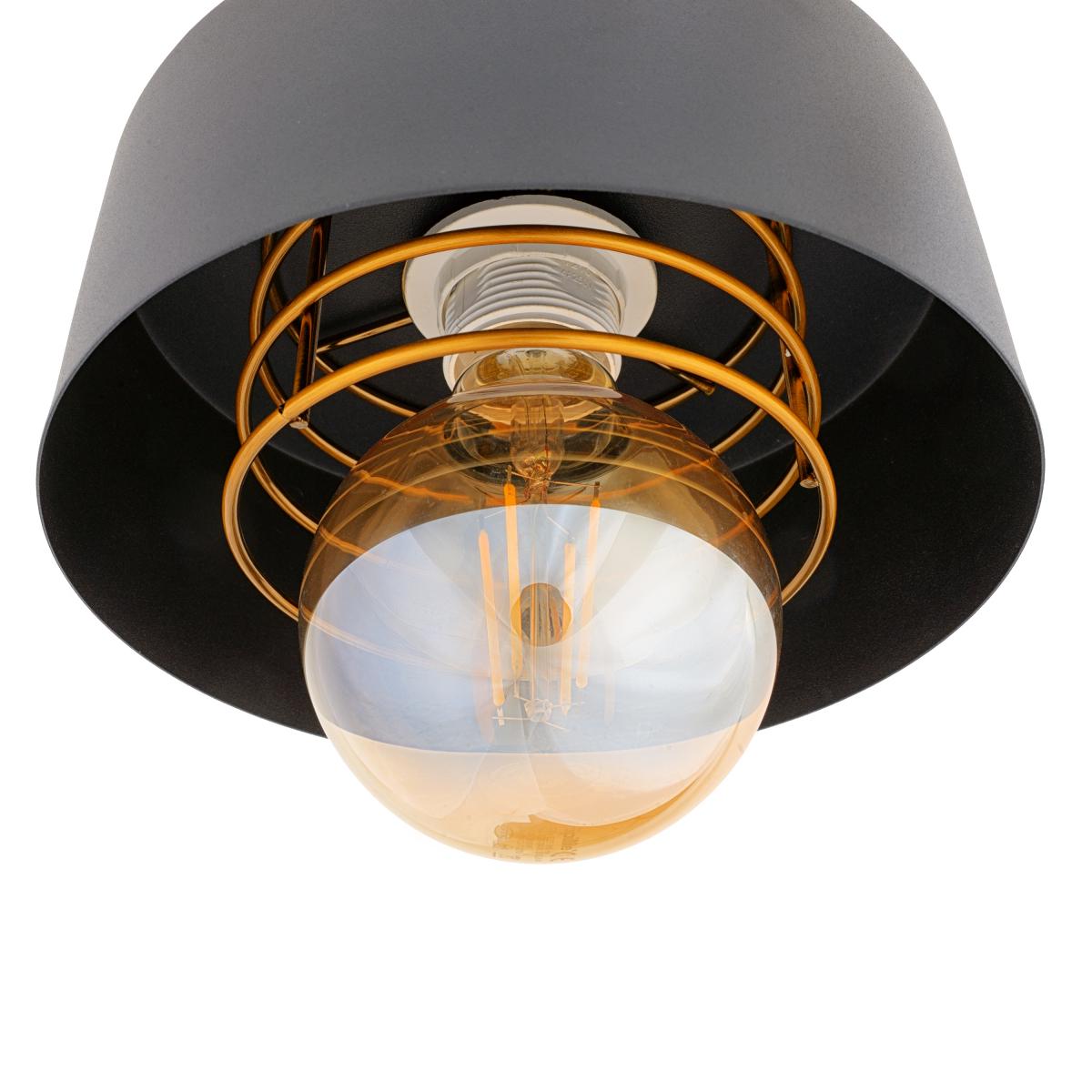 Люстра металлическая BL-699C/1 E27 BK Черный - фото 3