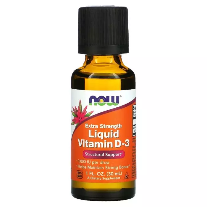 Витамин D3 Now Foods Liquid Vitamin Extra Strength 1000 МЕ 30 мл (NF0371)