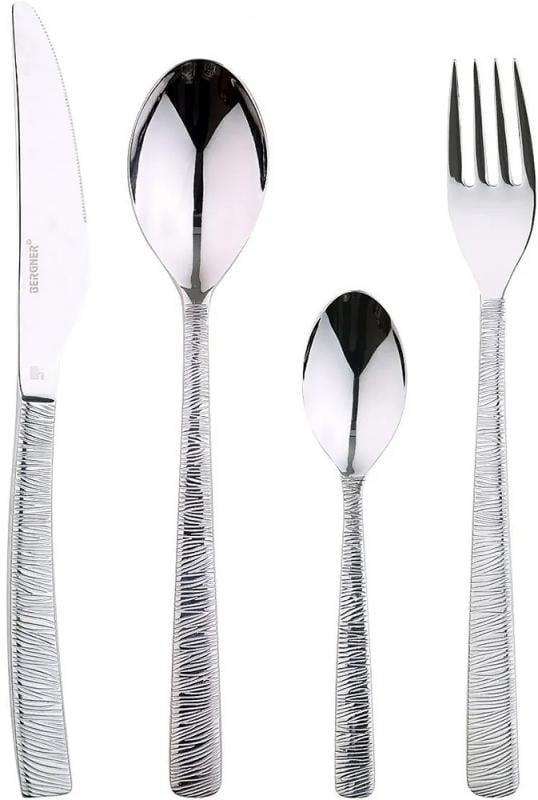 Набор столовых приборов Bergner Lyon на 6 персон 24 пр. (BG-5165-MM)
