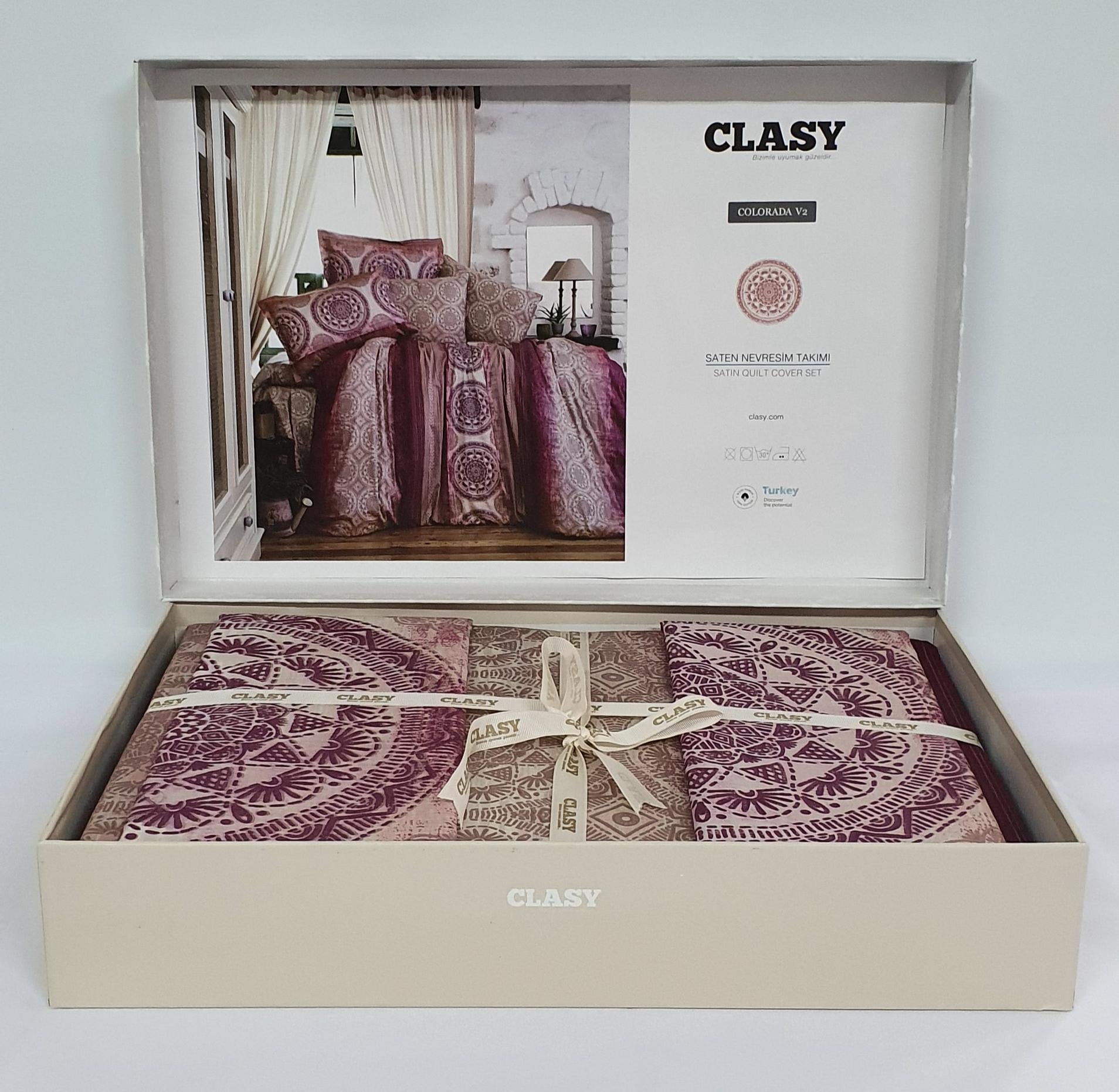 Комплект постельного белья CLASY Cатин 200x220 см Colorada V2 (02CL200220S29V2)