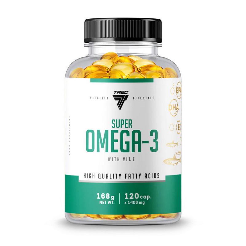 Рыбий жир Trec Nutrition Super Omega-3 with Vitamin E 120 капс. (11112-01)