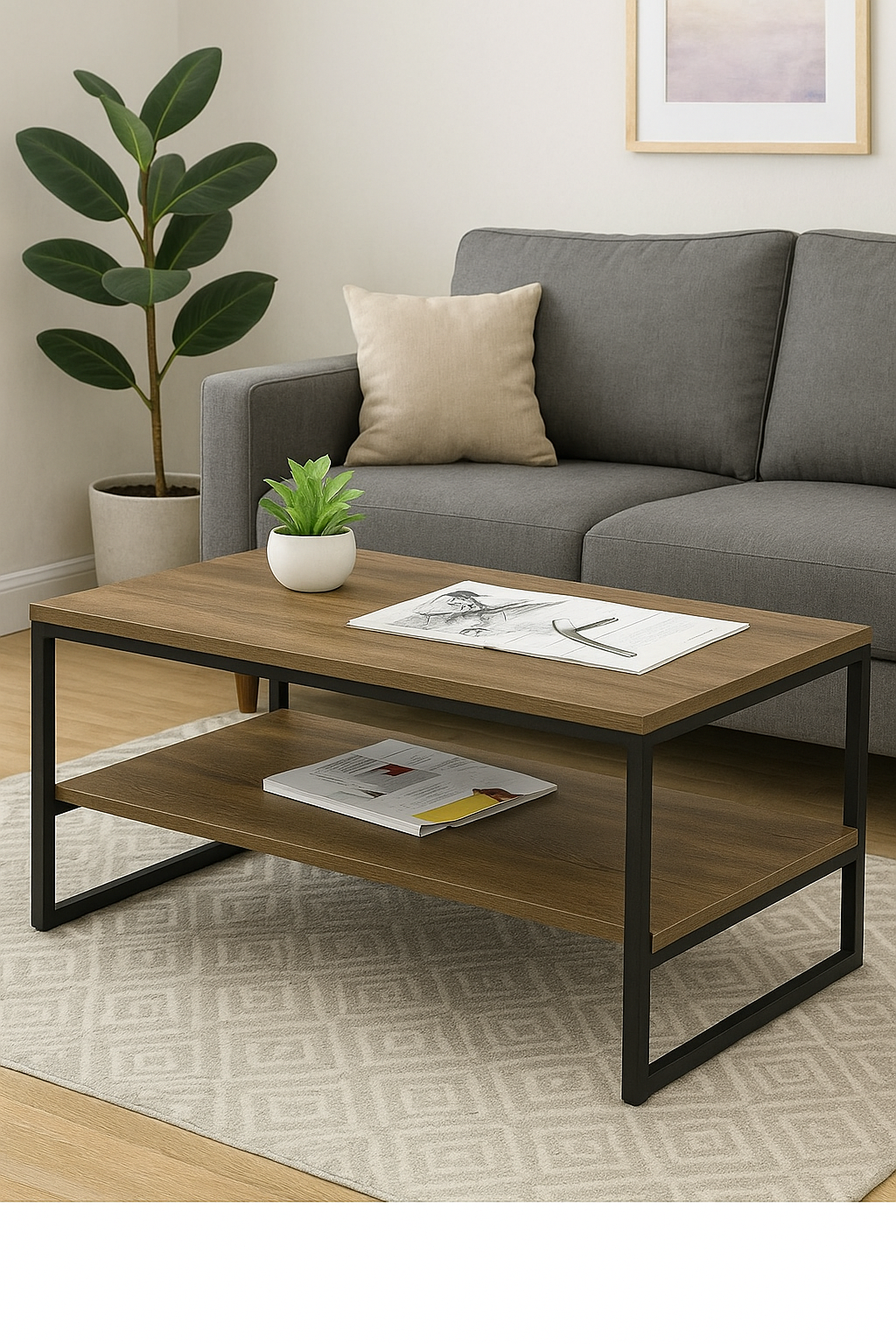 Журнальний столик EcoLoft IN-2692 в стилі лофт (29084166)