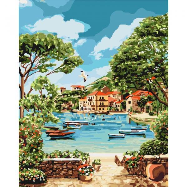 Набор для росписи по номерам Идейка свободное время в бухте 40х50 см (КНО2738-mt)