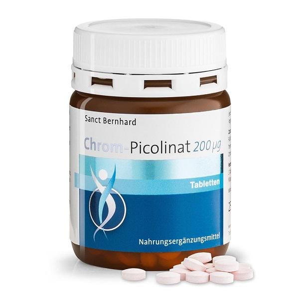 Микроэлемент Хром Sanct Bernhard Chrom-Picolinat 200 mcg 250 табл. (000020658)
