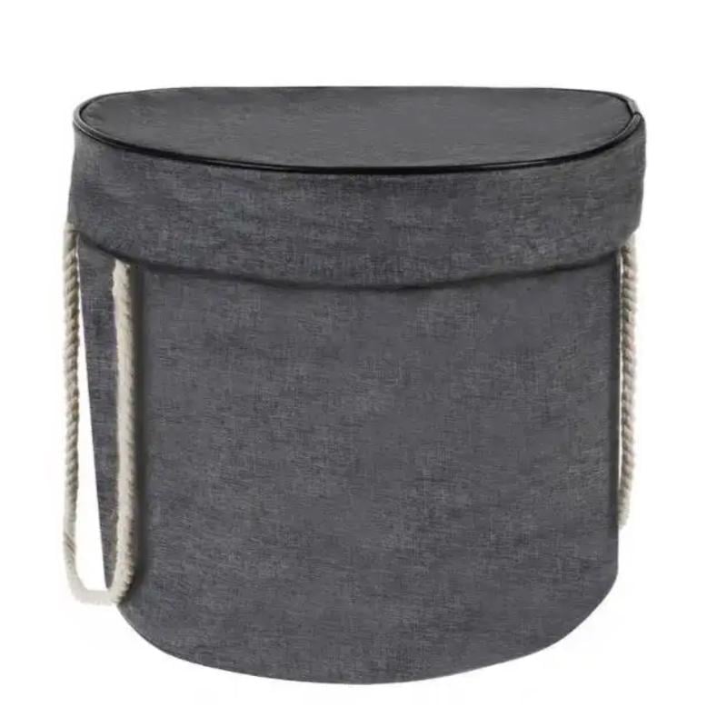 Корзина для игрушек с ковриком Kruzzel 19556 органайзер для хранения и быстрого собирания лего 2в1 Серый