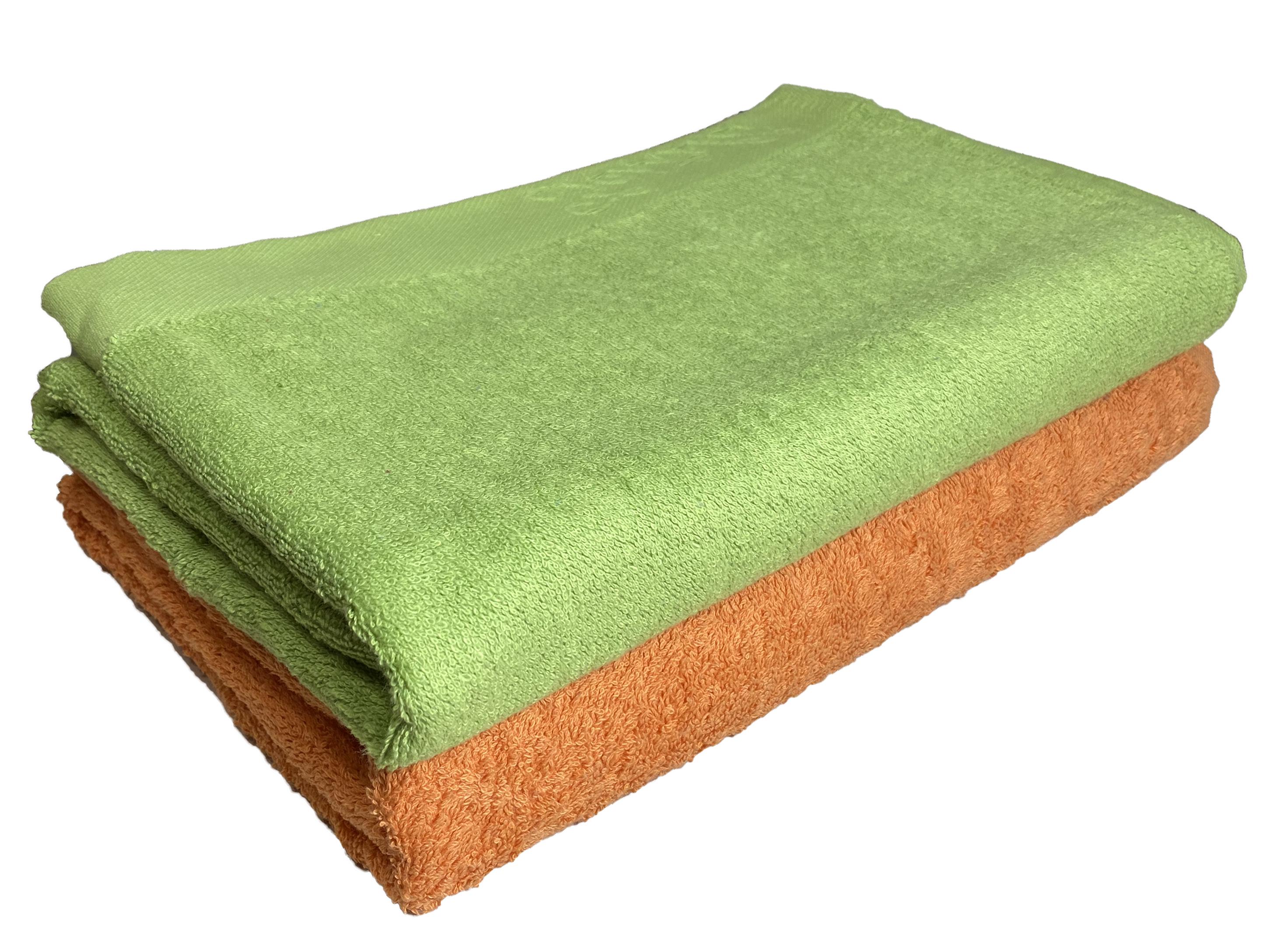 Набір рушників Zastelli Border махрові 70х140 см 2 шт. Зелений/Помаранчевий (19246) Набір рушників Zastelli Border махрові 70х140 см 2 шт. Зелений/Помаранчевий (19246)