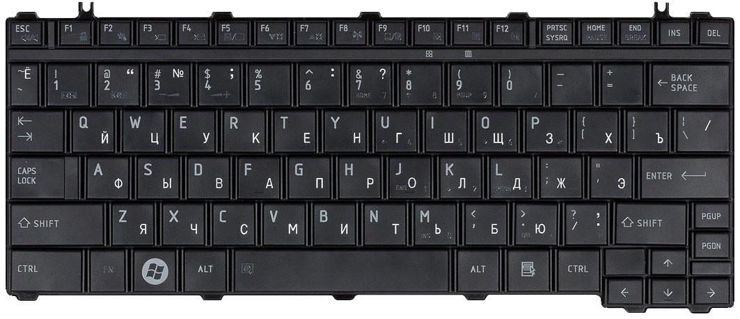Клавиатура для ноутбука Toshiba Satellite U500/U505 Portege M900 Black Mat
