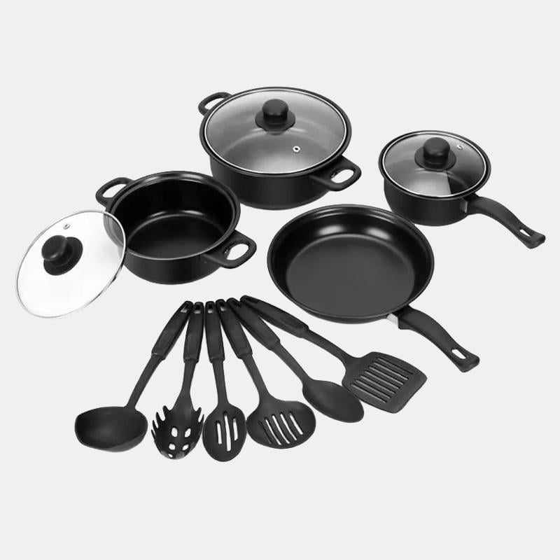 Набір кухонного посуду Dessini OR-2103 каструлі сковорода та кухонне приладдя 13 предметів