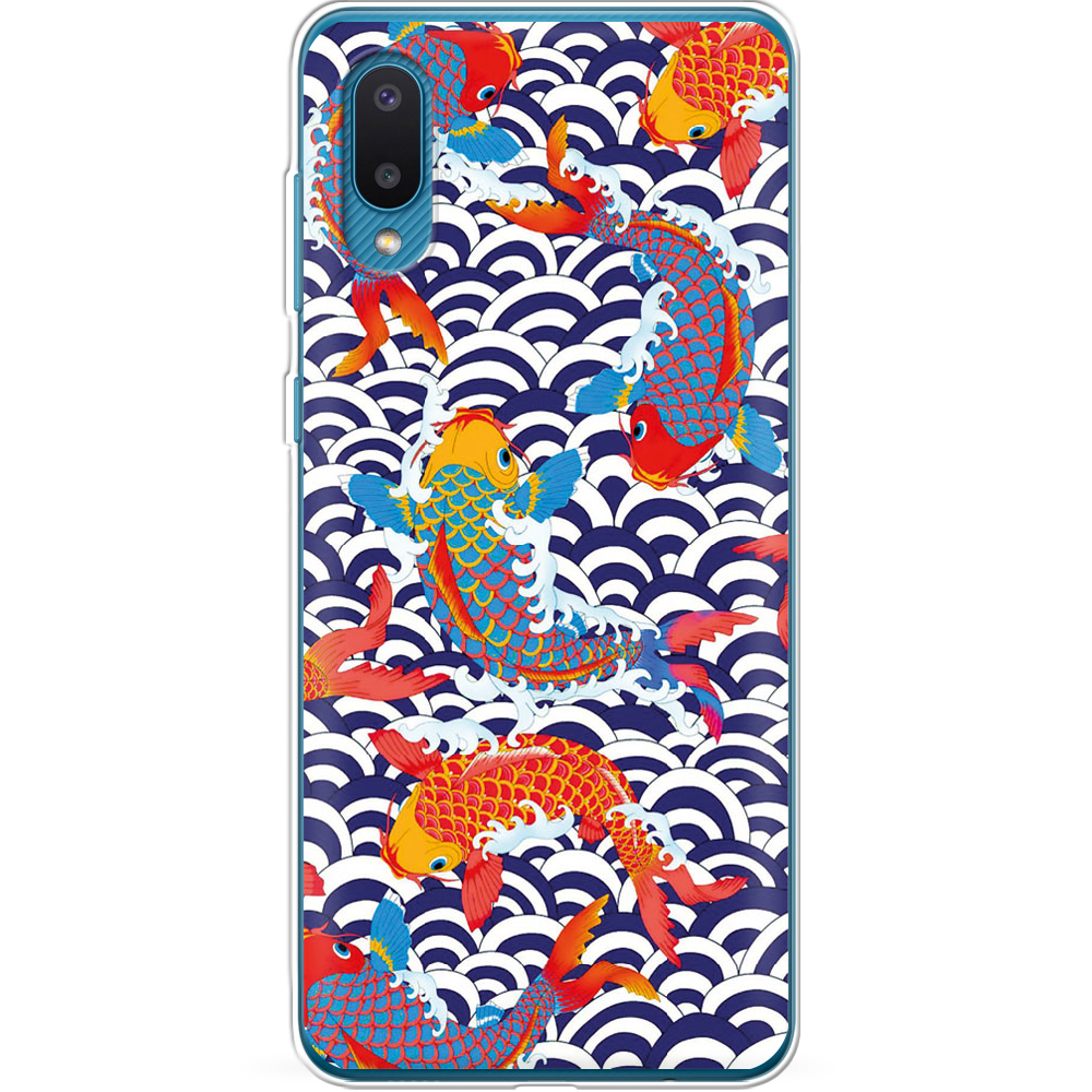 Чехол BoxFace Samsung A022 Galaxy A02 Koi Fish Прозрачный силикон (42004-up2477-42004)