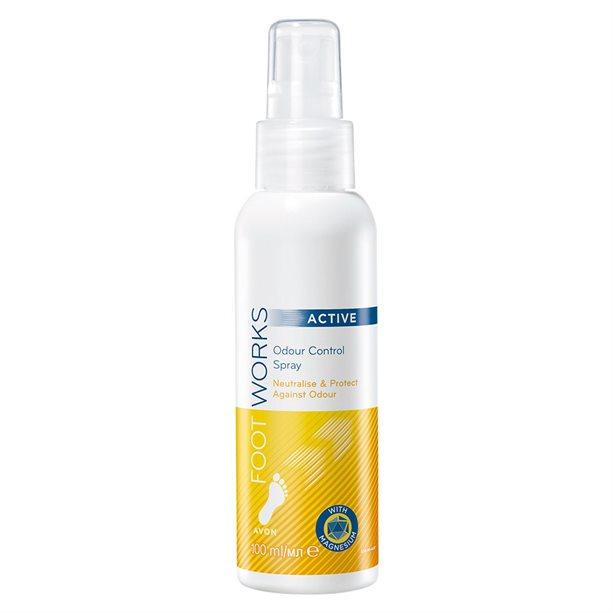 Спрей для ног дезодорирующий Avon FOOT WORKS с сульфатом магния 100 мл (1649829973)