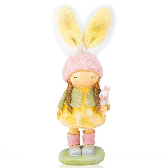 Фигурка декоративная Девочка с ушками из полистоуна 34 см Желтый (150-81-6013-027) Фигурка декоративная Девочка с ушками из полистоуна 34 см Желтый (150-81-6013-027)