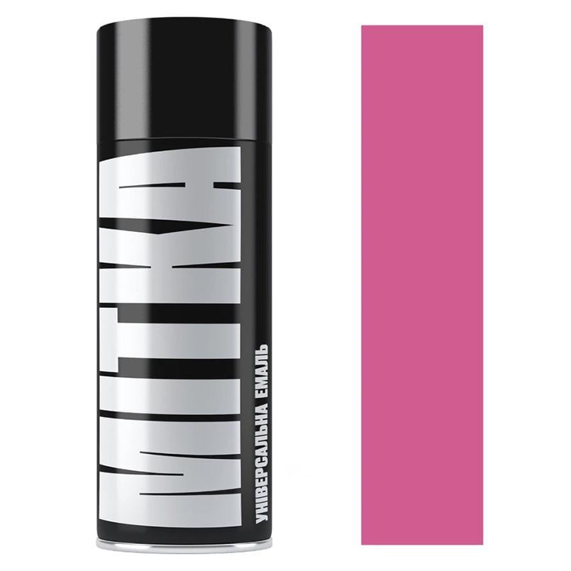 Емаль універсальна MITKA 4003 Рожева глянцева аерозоль, 400мл Емаль універсальна MITKA 4003 Рожева глянцева аерозоль, 400мл