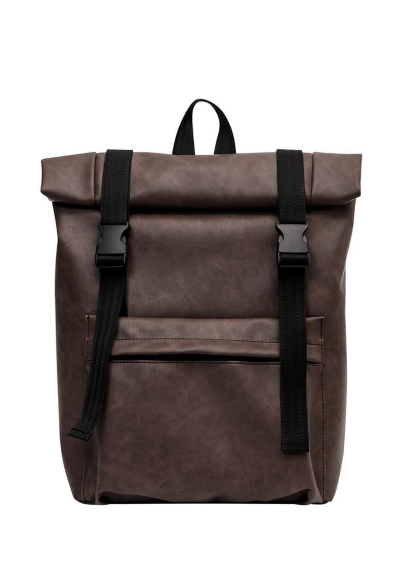 Рюкзак Sambag унисекс RollTop LSH Светло-коричневый нубук (24211061)