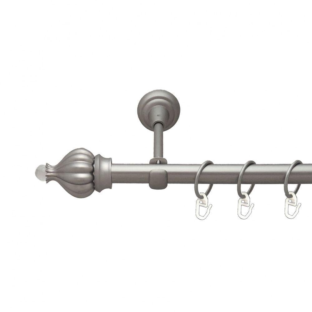 Карниз Orvit Таджа-Кристалл однорядный гладкий 19 мм 160 см Сатин (00-00013515)