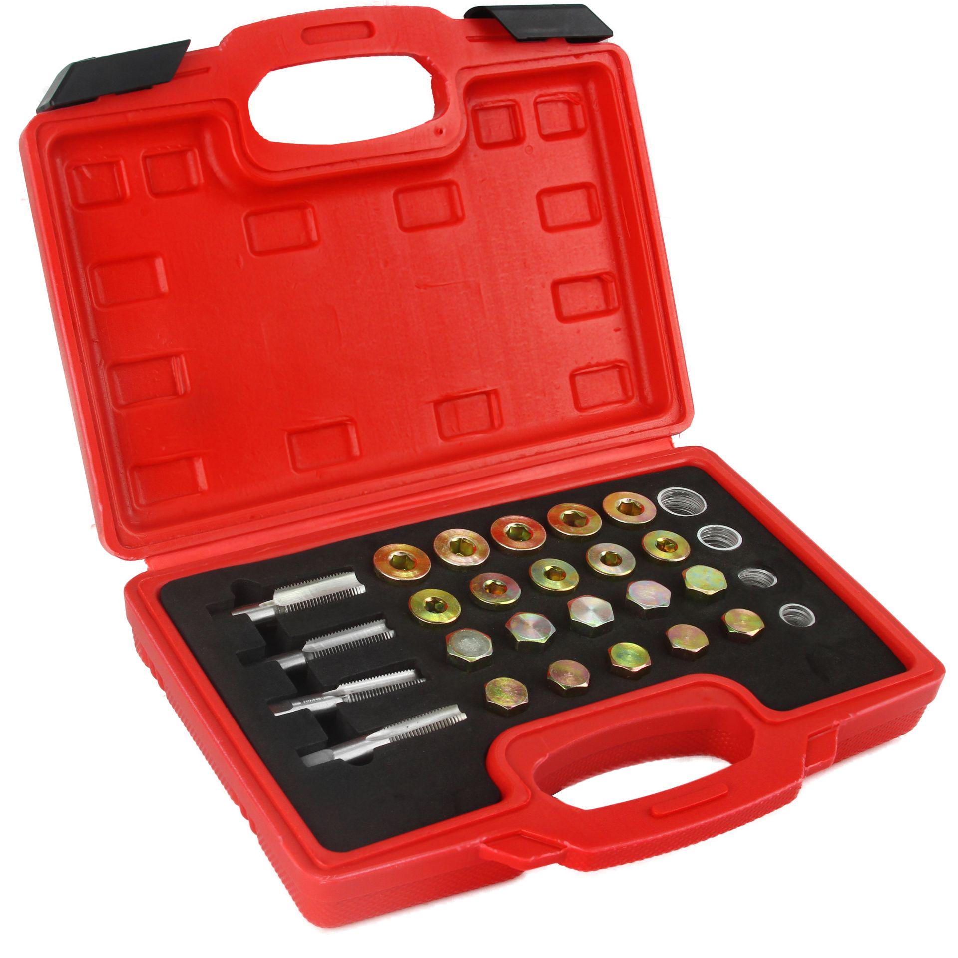 Набір для відновлення різьби масляних пробок Mar-Pol M57609 64 ел. (27921036) Набір для відновлення різьби масляних пробок Mar-Pol M57609 64 ел. (27921036)