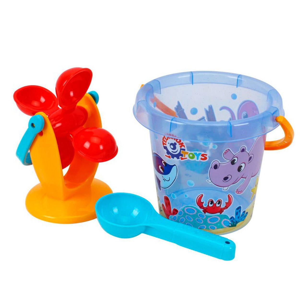 Набор для игр с песком Technok Toys 0105 с ведром и аксессуарами (27382892)
